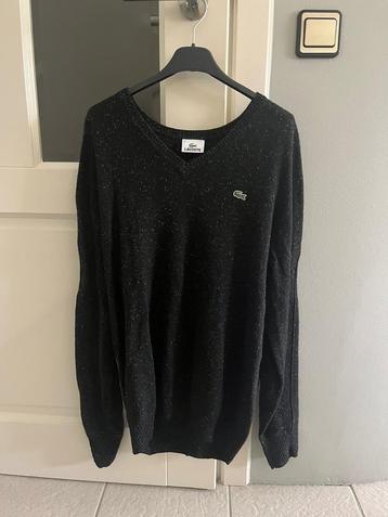 Lacoste pullover trui heren maat M zwart V hals beschikbaar voor biedingen