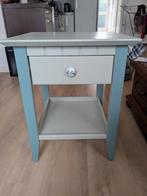 Opgeknapte bijzettafel, Huis en Inrichting, Tafels | Bijzettafels, Ophalen, Rond, Minder dan 55 cm, 45 tot 60 cm