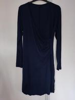 MS Mode basic marine blauwe dames jurk met lange mouwen, Maat 38/40 (M), Blauw, Ophalen of Verzenden, Zo goed als nieuw