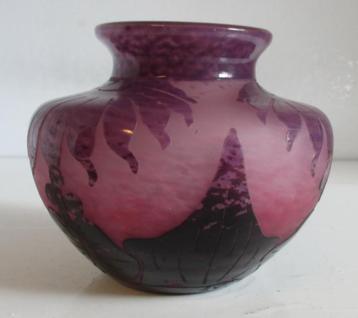 art deco cameo glas vaas Le Verre Francais Schneider Dahlia beschikbaar voor biedingen