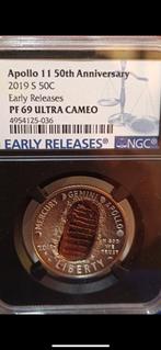 Ngc apollo 11 50th anniversary speciaal pf 69 ultra cameo, Ophalen of Verzenden, Noord-Amerika, Zilver