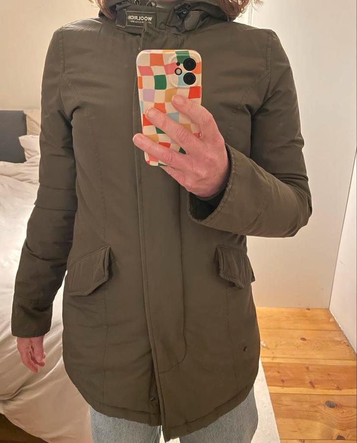 Woolrich Jas XS - Heel mooi!, Kleding | Dames, Jassen | Winter, Zo goed als nieuw, Maat 34 (XS) of kleiner, Groen, Ophalen of Verzenden