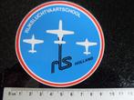 sticker rijksluchtvaartschool RLS holland logo, Verzenden, Zo goed als nieuw, Bedrijf of Vereniging