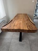 Boomstam eettafel+ salontafel, Huis en Inrichting, Tafels | Eettafels, Zo goed als nieuw, Vijf personen of meer, Rechthoekig, 50 tot 100 cm