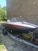 Speedboot +trailer(beide opknappers)+ Johnson 60 pk bb-motor, Ophalen, Gebruikt