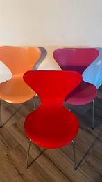 Arne Jacobsen stoelen, Drie, Gebruikt, Ophalen, Overige kleuren