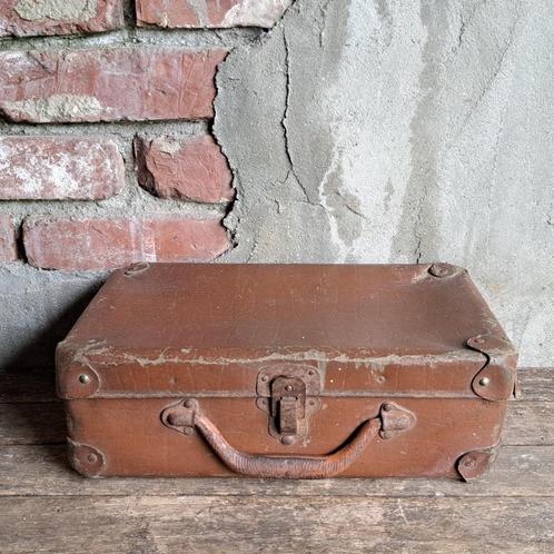 Klein oud brocante koffertje koffer 31x19x10cm *Etage3*, Huis en Inrichting, Woonaccessoires | Overige, Gebruikt, Ophalen of Verzenden