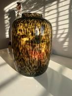 Tijger/luipaard vaas - 35 cm hoog, Ophalen, Zo goed als nieuw, Bruin, 25 tot 50 cm