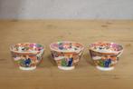 Chinoiserie porselein antiek kop en schotels, Ophalen of Verzenden