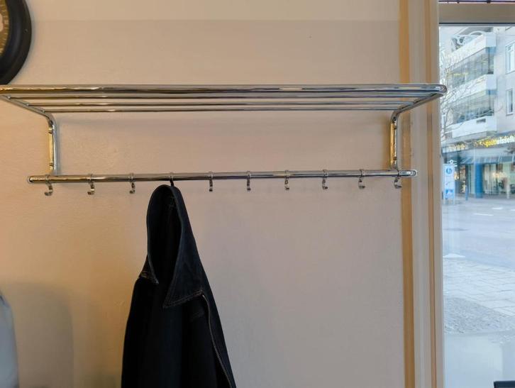 Kapstok RVS zwevend, Huis en Inrichting, Woonaccessoires | Kapstokken, Gebruikt, Wandkapstok, Minder dan 100 cm, Metaal, Ophalen