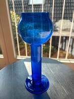 Kobalt Blauwe Vaas/Waxinelichthouder Glas, Ophalen, Blauw, Minder dan 50 cm, Glas