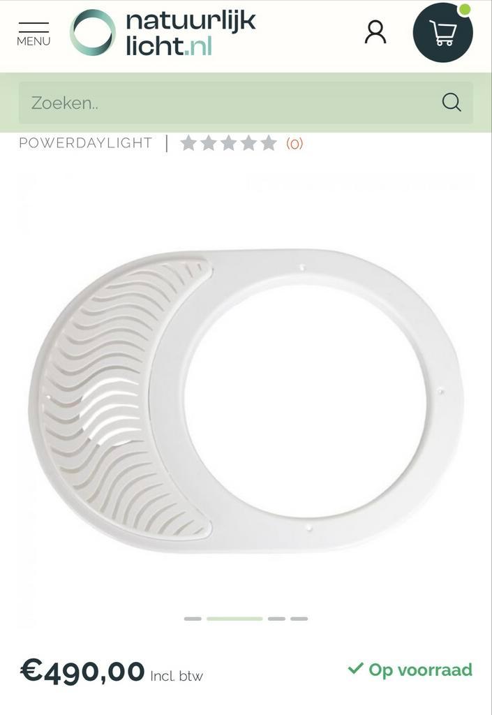 Powerdaylight ventilatie set plat dak, Huis en Inrichting, Lampen | Spots, Zo goed als nieuw, Ophalen