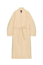 Zara Limited Edition Oversized wollen mantel met ceintuur l, Ophalen of Verzenden, Nieuw, Maat 42/44 (L), Beige