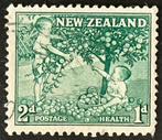 New Zealand 1956 Kinderen die appels plukken sg756 -21, Ophalen of Verzenden, Gestempeld