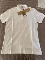 Burberry polo shirt nieuw wit maat s met kaartje en folie!, Wit, Nieuw, Ophalen of Verzenden, Burberry