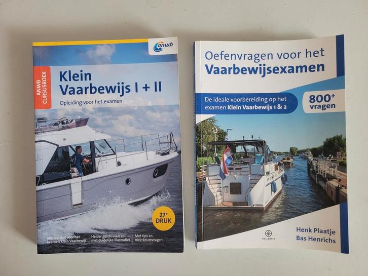 Klein Vaarbewijs 1 & 2 - ANWB Cursusboek + Oefenvragen, Boeken, Studieboeken en Cursussen, Zo goed als nieuw, Niet van toepassing