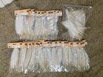 Witte kalkoenveren, 31 zakjes a 10 stuks + losse verzameling, Hobby en Vrije tijd, Knutselen, Ophalen of Verzenden, Nieuw, Knutselwerk