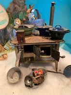 Antieke Speelgoed fornuis Keuken stoof met Accessoires, Antiek en Kunst, Antiek | Speelgoed, Ophalen of Verzenden