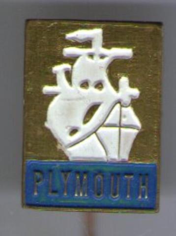 Plymouth koper auto speldje ( C_149a ) beschikbaar voor biedingen
