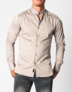 ZUMO - overhemd Elijah kitkleur met boordje mt M  -  NIEUW, Zumo, Beige, Zo goed als nieuw, Halswijdte 39/40 (M)