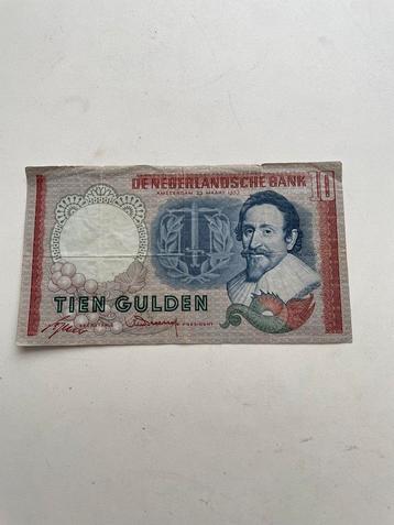 Bankbiljet 10 gulden 1953 Hugo de Groot beschikbaar voor biedingen