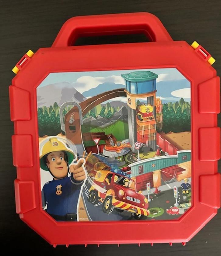 Brandweerman Sam meeneemkoffertje (Sp268), Kinderen en Baby's, Speelgoed | Actiefiguren, Zo goed als nieuw, Ophalen of Verzenden