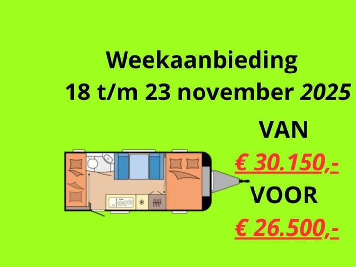 Hobby De Luxe 490 KMF, WEEKAANBIEDING!, Caravans en Kamperen, Caravans, Bedrijf, tot en met 5, 1000 - 1250 kg, Treinzit, Hobby