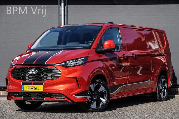 Ford Transit Custom L2H1 170Pk Aut. | Sport | B&O Sound | 36, Auto's, Bestelauto's, Bedrijf, Te koop, 360° camera, ABS, Achteruitrijcamera