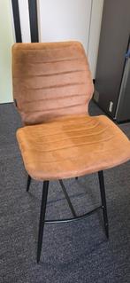 4x Industriële Barkruk Barrel Cognac Eco-leer, moeten weg!, Huis en Inrichting, Stoelen, Ophalen, Bruin, Nieuw, Metaal