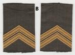 Set rangen epauletten Sergeant-Majoor (B), Embleem of Badge, Nederland, Ophalen of Verzenden, Landmacht