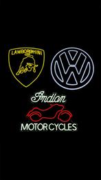 DIVERSE AUTOMERKEN LED NEON SIGN, Verzamelen, Niet ingevuld, Lichtbak of (neon) lamp, Niet ingevuld, Nieuw