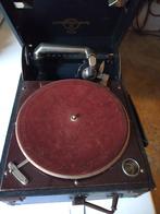 antieke koffergramofoon, Ophalen