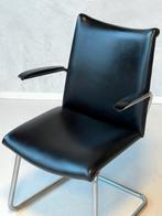 Gebr de Wit 3014 eetkamerstoelen 3x eettafelstoelen prijs ps, Huis en Inrichting, Stoelen, Gebruikt, Drie, Zwart, Vintage