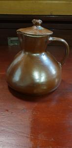 theepot aardewerk bruin vintage, Verzamelen, Ophalen of Verzenden