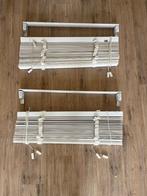 2x Jaloezie hout 50 mm wit - 80x180 cm, Huis en Inrichting, Stoffering | Gordijnen en Lamellen, Ophalen, Gebruikt, Wit, 50 tot 100 cm