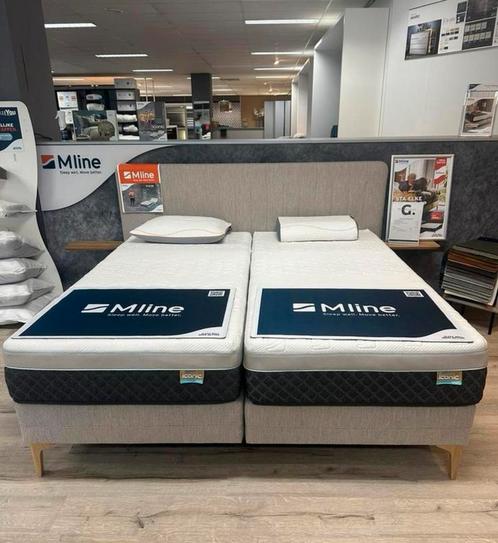 Mline Elite boxspring 180/200 NIEUW! 55% korting! Koopje, Huis en Inrichting, Slaapkamer | Boxsprings, Nieuw, 180 cm, 200 cm, Tweepersoons