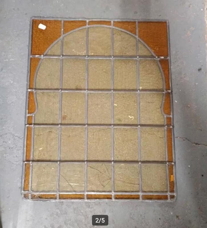 Diverse glas in lood ramen, Doe-het-zelf en Verbouw, Glas en Ramen, Gebruikt, Gevelraam of Ruit, Minder dan 80 cm, Minder dan 80 cm