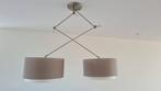 Mooie Taupe/Wit verstelbare hanglamp, Ophalen of Verzenden, Zo goed als nieuw, Minder dan 50 cm