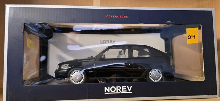 Opel Kadett E GSI (04) zwart, Hobby en Vrije tijd, Modelauto's | 1:18, Zo goed als nieuw, Auto, Norev, Ophalen of Verzenden