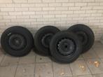 4 Winterbanden op stalen velgen, Auto-onderdelen, Banden en Velgen, Ophalen, Gebruikt, Overige, Banden en Velgen