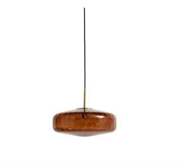 Light & Living Hanglamp PLEAT Ø30x17cm Bruin | Van €156, nu  beschikbaar voor biedingen