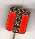 Speldje WAPEN AMSTERDAM 3 ANDREASKRUIZEN (A4), Verzenden, Gebruikt, Overige onderwerpen