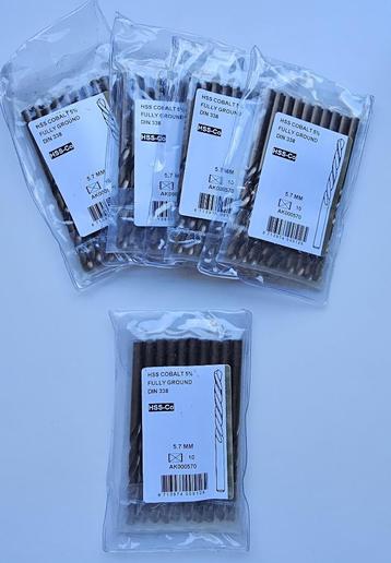 COBALT 5% HSS DIN 338 5.7MM BOREN beschikbaar voor biedingen