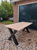 Massief eiken eettafel 180x90x75cm, Huis en Inrichting, Ophalen, 200 cm of meer, 50 tot 100 cm, Zo goed als nieuw