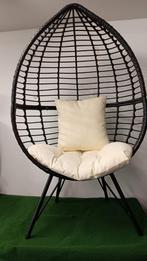 2x nieuwe egg chair met kussens, Ophalen, Nieuw, Zwart, Twee