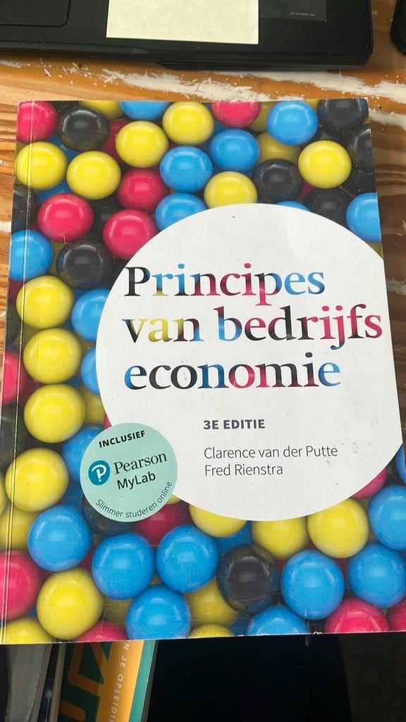 Fred Rienstra - Principes van bedrijfseconomie, Boeken, Schoolboeken, Zo goed als nieuw, Nederlands, Overige niveaus, Ophalen of Verzenden