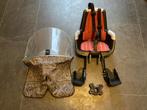 Bobike kinder fietsstoeltje met windscherm (9-15kg), Ophalen of Verzenden, Bobike, Gebruikt, Voetsteuntjes