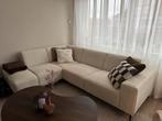 Beige Hoekbank Japandi Stijl, Ophalen, 250 tot 300 cm, Hoekbank, 75 tot 100 cm