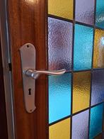 Binnendeur met glas in lood, Doe-het-zelf en Verbouw, Deuren en Horren, Ophalen, Binnendeur, 200 tot 215 cm, Glas