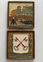 2x Cloisonne tegels Porceleyne Fles Leiden, Ophalen
